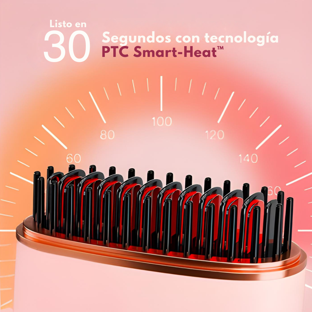 BLOVA GlowBrush® | Mini-cepillo Alisador Portátil.