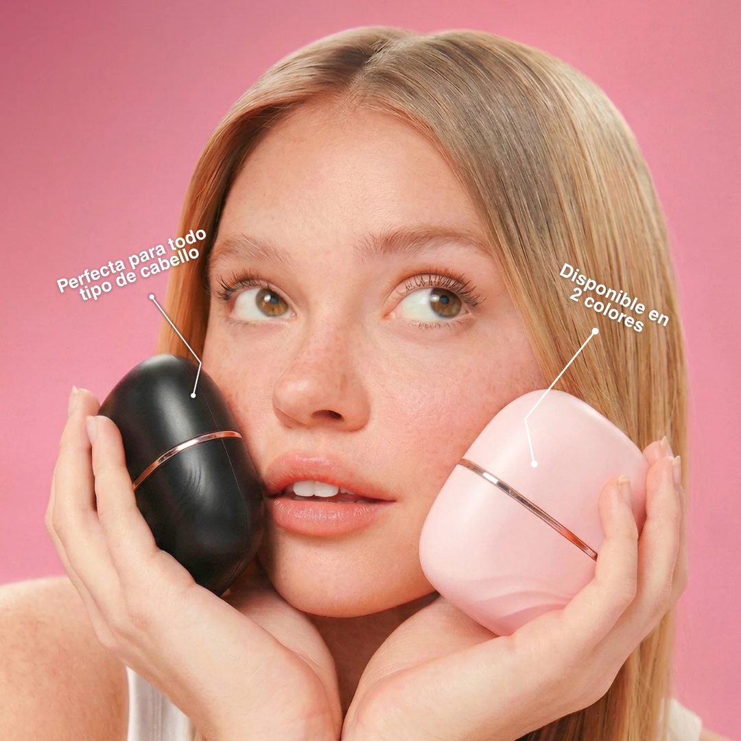 BLOVA GlowBrush® | Mini-cepillo Alisador Portátil.