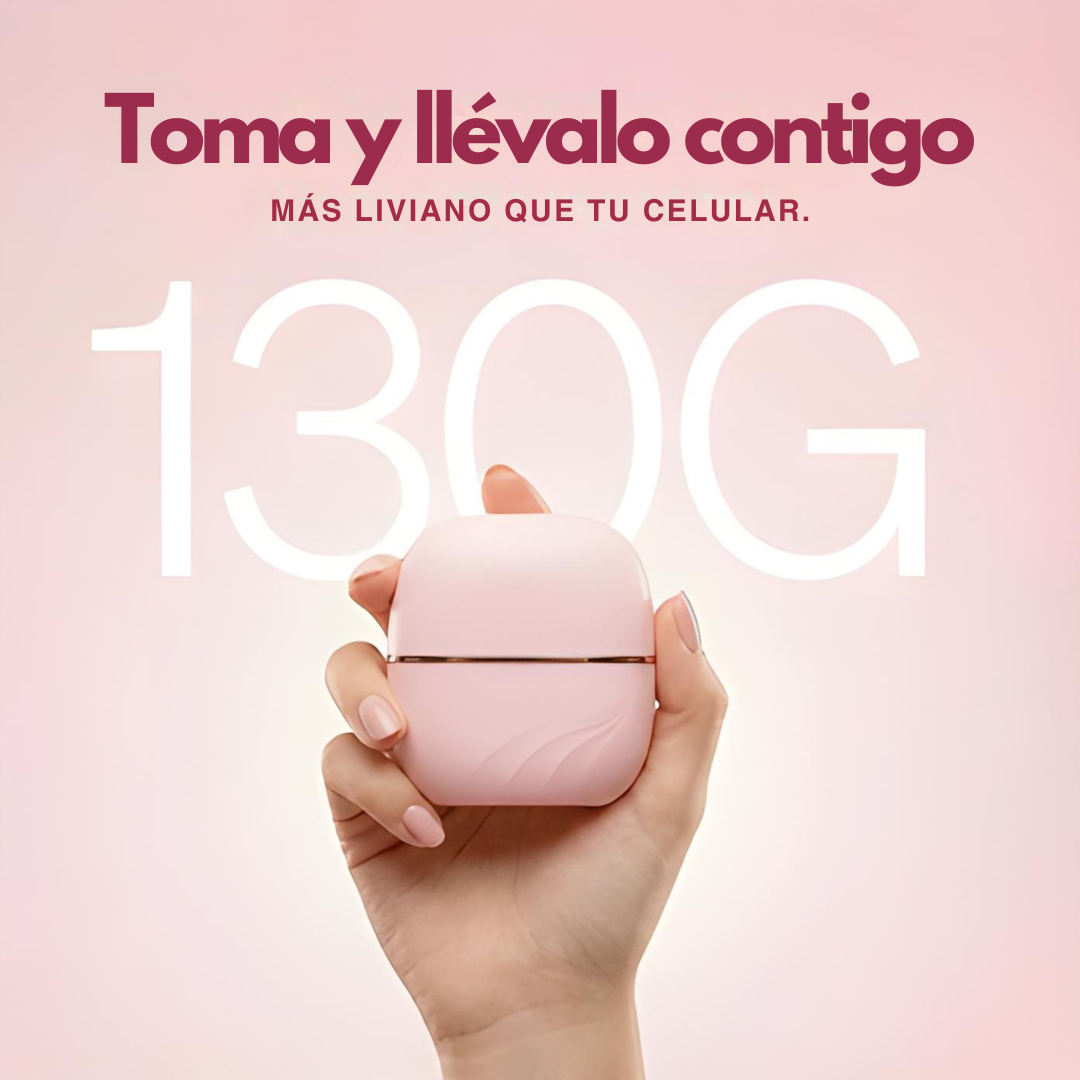 BLOVA GlowBrush® | Mini-cepillo Alisador Portátil.